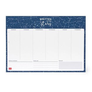 LEGAMI ΕΒΔΟΜΑΔΙΑΙΟ ΠΛΑΝΟ ΓΡΑΦΕΙΟΥ 34x24cm 55φ STARS DW0006