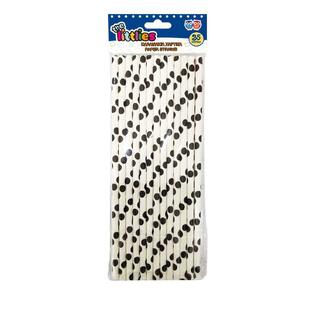 THE LITTLIES ΚΑΛΑΜΑΚΙΑ ΧΑΡΤΙΝΑ 19MM 25 ΤΕΜΑΧΙΑ ΜΑΥΡΟ ΠΟΥΑ 646709