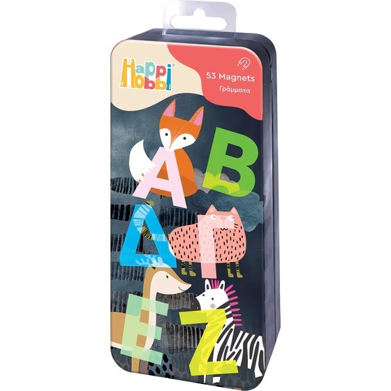AS COMPANY HAPPIHOBBI MAGNET 53 ΜΑΓΝΗΤΙΚΑ ΓΡΑΜΜΑΤΑ 60470