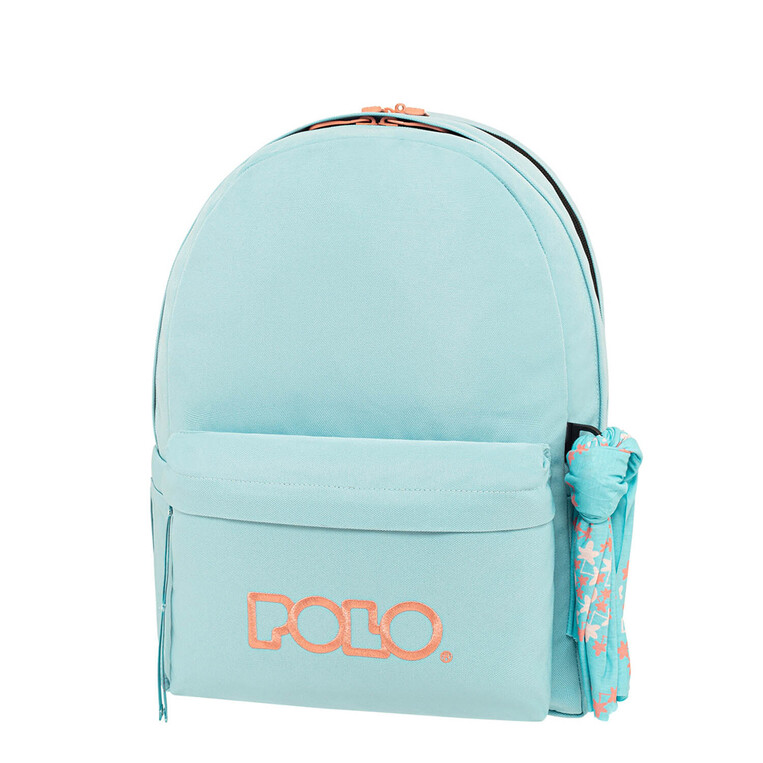 POLO ΣΧΟΛΙΚΗ ΤΣΑΝΤΑ ΣΑΚΙΔΙΟ ΠΛΑΤΗΣ ΜΕ ΜΑΝΤΗΛΙ 23lt ΜΠΛΕ ΟΙΝΟΠΝΕΥΜΑΤΙ ΜΕ ΡΟΖ ΓΡΑΜΜΑΤΑ 901135 5638
