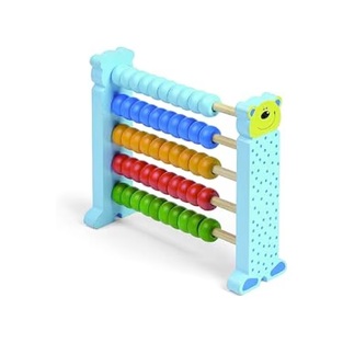 LEBEZ ΑΡΙΘΜΗΤΗΡΙΟ ΠΑΙΔΙΚΟ ΞΥΛΙΝΟ ΜΙΚΡΟ 50 ΧΑΝΤΡΕΣ ΜΠΛΕ JUNGLE 61356