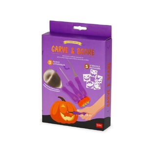 LEGAMI HALLOWEEN ΣΕΤ ΜΕ ΕΡΓΑΛΕΙΑ ΣΚΑΛΙΣΜΑΤΟΣ ΚΟΛΟΚΥΘΑΣ CARVE AND SCARE PCK0001