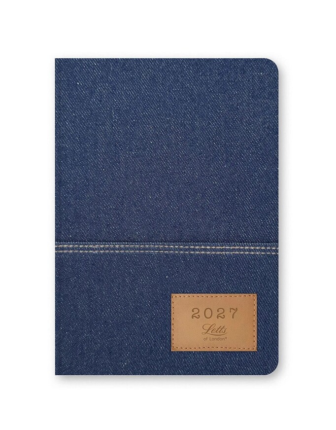 2027 ΗΜΕΡΟΛΟΓΙΟ LETTS ΕΒΔΟΜΑΔΙΑΙΟ A5 (14,8x21cm) DENIM ΜΠΛΕ ΣΚΟΥΡΟ 27082646