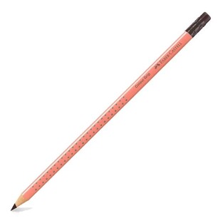 FABER CASTELL ΜΟΛΥΒΙ ΜΕ ΓΟΜΑ GRIP 2001 ΚΟΡΑΛΙ CORAL HB 100180445