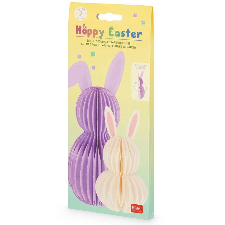 LEGAMI ΣΕΤ ΜΕ 2 ΑΝΑΔΙΠΛΟΥΜΕΝΑ ΧΑΡΤΙΝΑ ΛΑΓΟΥΔΑΚΙΑ HOPPY EASTER LIMITED EDITION PEB0001