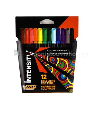 BIC INTENSITY UP ΣΕΤ ΜΑΡΚΑΔΟΡΑΚΙΑ FELT PEN 12τεμ 978004