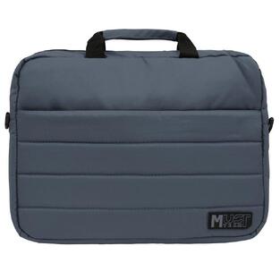 MUST TEAM ΤΣΑΝΤΑ LAPTOP 39x7x29cm ΓΚΡΙ 586480