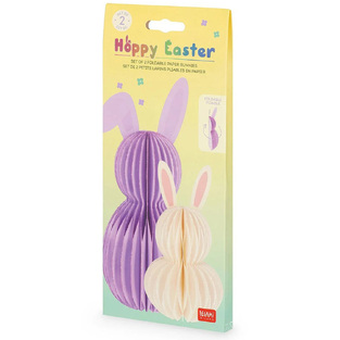 LEGAMI ΣΕΤ ΜΕ 2 ΑΝΑΔΙΠΛΟΥΜΕΝΑ ΧΑΡΤΙΝΑ ΛΑΓΟΥΔΑΚΙΑ HOPPY EASTER LIMITED EDITION PEB0001