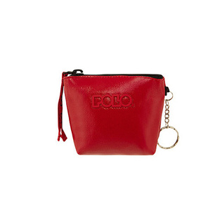 POLO ΠΟΡΤΟΦΟΛΙ ΜΠΡΕΛΟΚ MINI WALLET ΑΠΟ VINYL ΚΟΚΚΙΝΟ ΤΕΤΡΑΓΩΝΟ 938004