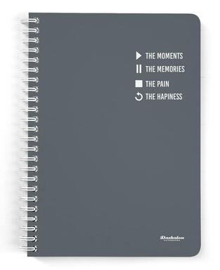 DASKALOU ΤΕΤΡΑΔΙΟ ΣΠΙΡΑΛ A4 (21x29,7cm) 2 ΘΕΜΑΤΩΝ 60φ SLOGAN THE MOMENTS (SOFT TOUCH ΕΞΩΦΥΛΛΟ)