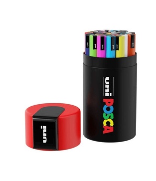 POSCA ΣΕΤ ΜΑΡΚΑΔΟΡΟΙ ΔΙΑΦΟΡΑ ΧΡΩΜΑΤΑ ΣΕ ΜΕΤΑΛΛΙΚΗ ΚΑΣΕΤΙΝΑ 13τεμ