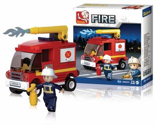 SLUBAN ΠΑΙΔΙΚΟ ΠΑΙΧΝΙΔΙ ΜΕ ΤΟΥΒΛΑΚΙΑ B0622C FIRE ΦΟΡΤΗΓΟ ΠΥΡΟΣΒΕΣΤΙΚΗΣ 75pcs