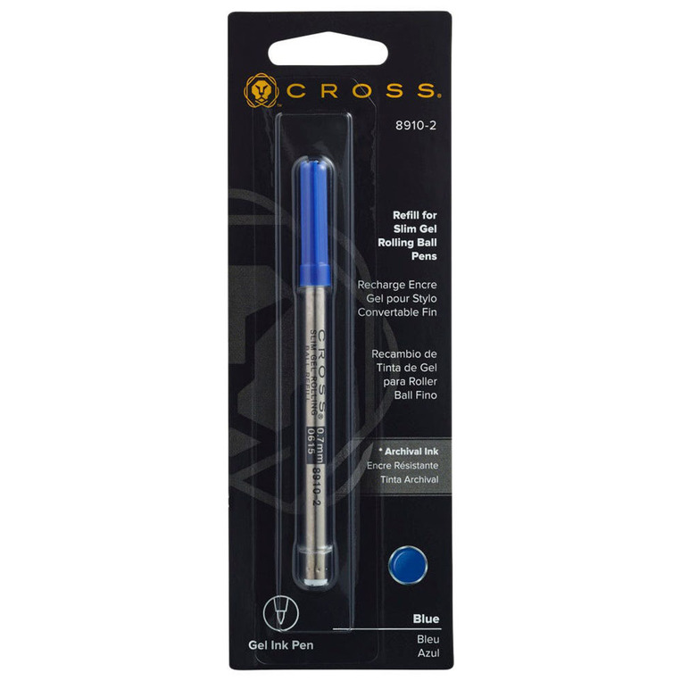 CROSS REFILL ΑΝΤΑΛΛΑΚΤΙΚΟ ΓΙΑ SLIM GEL ROLLER ROLLING BALL ΜΠΛΕ 8910-2