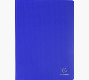 EXACOMPTA ΣΟΥΠΛ ΠΛΑΣΤΙΚΟ ΜΑΛΑΚΟ Α4 (21x29,7cm) 80φ ΜΠΛΕ ΣΚΟΥΡΟ 8580E
