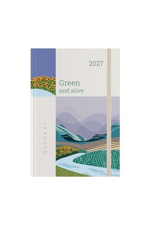 2027 ΗΜΕΡΟΛΟΓΙΟ ΗΜΕΡΗΣΙΟ 12x17cm NATURAL c GREEN AND ALIVE 72912 (ΛΙΝΑΡΔΑΤΟΣ)