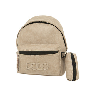 POLO ΤΣΑΝΤΑ ΣΑΚΙΔΙΟ ΒΟΛΤΑΣ ΔΕΡΜΑΤΙΝΗ MINI GECKO ΚΑΦΕ 907037 8326