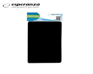ESPERANZA MOUSEPAD ΑΠΛΟ ΜΑΥΡΟ 18x22cm 1mm 18012040