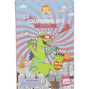 TIGER TRIBE COLOURING SET ΣΕΤ ΔΡΑΣΤΗΡΙΟΤΗΤΩΝ 3D SCI FI FUN 20207