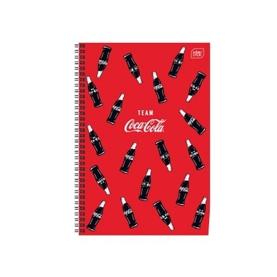 INTERDRUK ΤΕΤΡΑΔΙΟ ΣΠΙΡΑΛ A4 (21x29,7cm) 3 ΘΕΜΑΤΩΝ 90φ COCA COLA TEAM ΚΟΚΚΙΝΟ