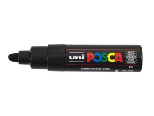 POSCA ΜΑΡΚΑΔΟΡΟΣ ΧΟΝΔΡΟΣ ΣΤΡΟΓΓΥΛΗ ΜΥΤΗ PC7M BLACK ΜΑΥΡΟ