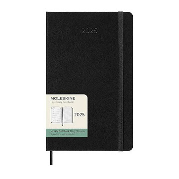 2025 ΗΜΕΡΟΛΟΓΙΟ MOLESKINE LARGE (13x21cm) HARD COVER BLACK WEEKLY DIARY (ΕΒΔΟΜΑΔΙΑΙΟ ΗΜΕΡΟΛΟΓΙΟ ΕΤΟΥΣ)
