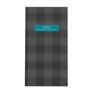 2025 ΗΜΕΡΟΛΟΓΙΟ ΑΤΖΕΝΤΑ ΕΒΔΟΜΑΔΙΑΙΟ ΛΕΥΚΟ 8x16cm PLAID ΚΑΡΟ ΑΝΘΡΑΚΙ ΜΕ ΕΥΡΕΤΗΡΙΟ ΜΗΝΩΝ ΗΒ 10067 (THE WRITING FIELDS) (833208) (7410067)