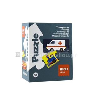 APLI KIDS PUZZLE ΣΕΤ 12 ΠΑΖΛ 2 ΤΕΜΑΧΙΩΝ ΜΕΣΑ ΜΕΤΑΦΟΡΑΣ 13789