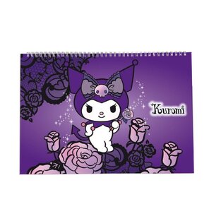 SANRIO ΜΠΛΟΚ ΖΩΓΡΑΦΙΚΗΣ A4 (21x29,7cm) 30φ PURPLE KUROMI 25218