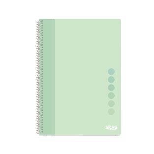 SKAG ΤΕΤΡΑΔΙΟ ΣΠΙΡΑΛ 17x25cm 3 ΘΕΜΑΤΩΝ 90φ PASTEL VIBE ΒΕΡΑΜΑΝ 312899