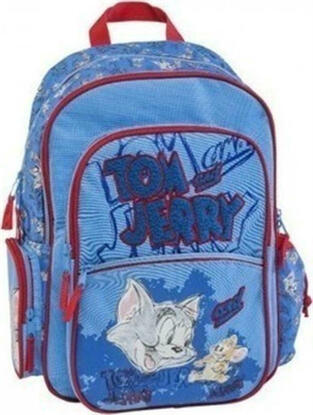 GRAFFITI ΤΣΑΝΤΑ ΔΗΜΟΤΙΚΟΥ TOM & JERRY ΜΠΛΕ 14122