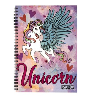 POLO ΤΕΤΡΑΔΙΟ ΣΠΙΡΑΛ 17x25cm 2 ΘΕΜΑΤΩΝ PRINT UNICORN 60φ 919006