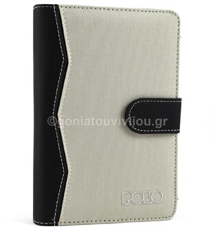 POLO ORGANIZER L ΜΕΓΑΛΟ 13,5x20cm ΓΚΡΙ ΜΑΥΡΟ 919039