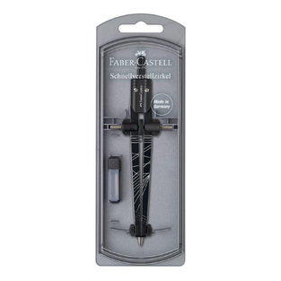 FABER CASTELL ΔΙΑΒΗΤΗΣ ΜΕ ΒΙΔΑ TWISTER 2022 ΜΑΥΡΟ ΜΕ ΑΣΠΡΟ 574482