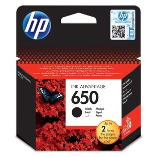 HP 650 BLACK INKJET CARTRIDGE