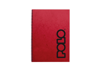 POLO ΤΕΤΡΑΔΙΟ ΣΠΙΡΑΛ A4 (21x29,7cm) 1 ΘΕΜΑΤΟΣ 30φ CLASSIC NOTE ΚΟΚΚΙΝΟ (ΠΛΑΣΤΙΚΟ ΔΙΑΦΑΝΟ ΕΞΩΦΥΛΛΟ) 919083
