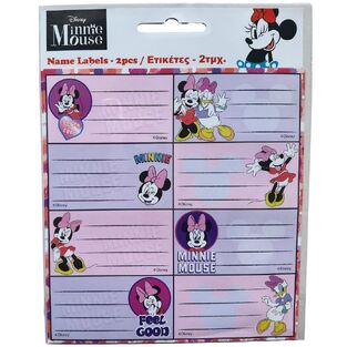 GIM ΕΤΙΚΕΤΕΣ ΤΕΤΡΑΔΙΩΝ 2τεμ MINNIE MOUSE 77314246