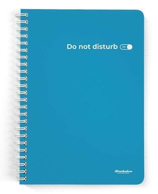 DASKALOU ΤΕΤΡΑΔΙΟ ΣΠΙΡΑΛ A4 (21x29,7cm) 7 ΘΕΜΑΤΩΝ 210φ SLOGAN DO NOT DISTURB (SOFT TOUCH ΕΞΩΦΥΛΛΟ)
