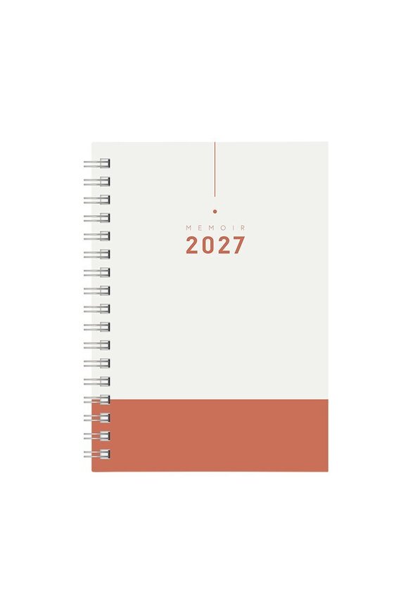 2027 ΗΜΕΡΟΛΟΓΙΟ ΜΗΝΙΑΙΟ ΠΛΑΝΟ ΣΠΙΡΑΛ 14x21cm ΜΠΕΖ ΚΑΦΕ 74019 (ΛΙΝΑΡΔΑΤΟΣ)