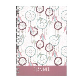 ΣΗΜΕΙΩΜΑΤΑΡΙΟ ΣΠΙΡΑΛ PLANNER 17x24cm 100φ ΡΟΖ 582346