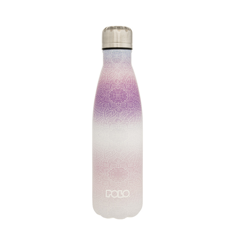 POLO ΠΑΓΟΥΡΙ ΜΠΟΥΚΑΛΙ ΘΕΡΜΟΣ STAINLESS STEEL 500ml GRADIENT 4 ΜΕ ΣΧΕΔΙΑ ΜΩΒ ΛΙΛΑ 949004 8411