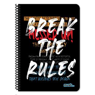 MUST ΤΕΤΡΑΔΙΟ ΣΠΙΡΑΛ A4 21x29,7cm 1 ΘΕΜΑΤΟΣ 30φ REVOLUTION BREAK THE RULES 584653