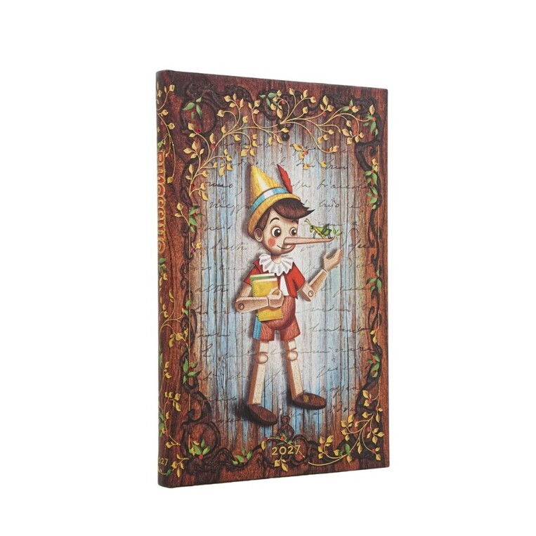 2027 ΗΜΕΡΟΛΟΓΙΟ ΕΒΔΟΜΑΔΙΑΙΟ PAPERBLANKS MAXI 13,5x21cm PINOCCHIO (ΣΚΛΗΡΟ ΕΞΩΦΥΛΛΟ) DE19580