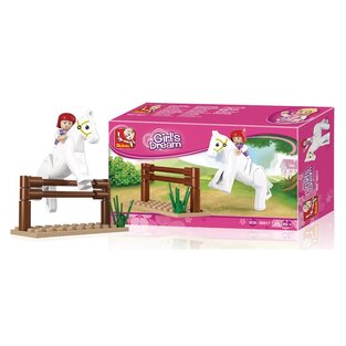 SLUBAN ΠΑΙΔΙΚΟ ΠΑΙΧΝΙΔΙ ΜΕ ΤΟΥΒΛΑΚΙΑ B0517 GIRLS DREAM JUMPING HORSE 20PCS