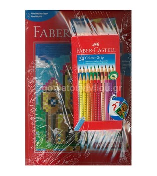 FABER CASTELL ΒΙΒΛΙΟ ΖΩΓΡΑΦΙΚΗΣ PIXELBOOK ΞΥΛΟΜΠΟΓΙΕΣ 24 ΧΡΩΜΑΤΑ 201436