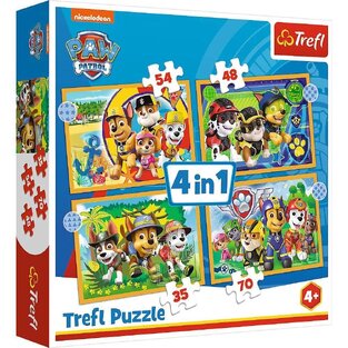 TREFL ΠΑΖΛ 4 ΣΕ 1 (35/48/54/70 ΤΕΜΑΧΙΩΝ) HOLIDAY PAW PATROL 34395
