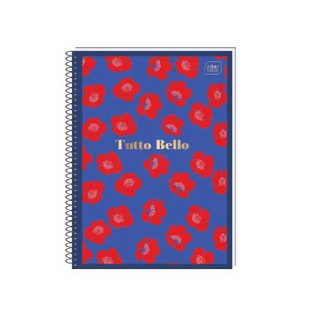 INTERDRUK ΤΕΤΡΑΔΙΟ ΣΠΙΡΑΛ A4 (21x29,7cm) 4 ΘΕΜΑΤΩΝ 120φ TUTTO BELLO ΜΠΛΕ 111213024