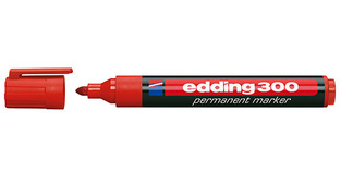 EDDING 300 ΜΑΡΚΑΔΟΡΟΣ ΑΝΕΞΙΤΗΛΟΣ ΣΤΡΟΓΓΥΛΗ ΜΥΤΗ ΚΟΚΚΙΝΟΣ No2