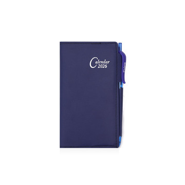 2026 ΗΜΕΡΟΛΟΓΙΟ ΗΜΕΡΗΣΙΟ 9x15cm ΜΠΛΕ ΣΚΟΥΡΟ ΜΕ ΘΗΚΗ ΚΑΙ ΣΤΥΛΟ 004 (EKDOSIS)
