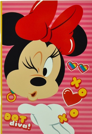 GIM ΤΕΤΡΑΔΙΟ ΚΑΡΦΙΤΣΑ 17x25cm 40φ MINNIE DOT DIVA 34037400