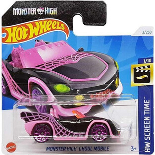 MATTEL ΑΥΤΟΚΙΝΗΤΑΚΙ HOT WHEELS MONSTER HIGH GHOUL MOBILE SCREEN TIME 3/250